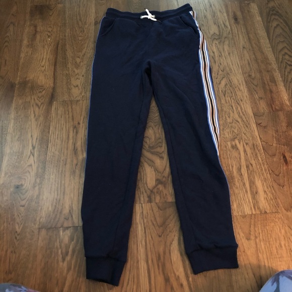 Navy Striped Sweatpants - Picture 1 of 5